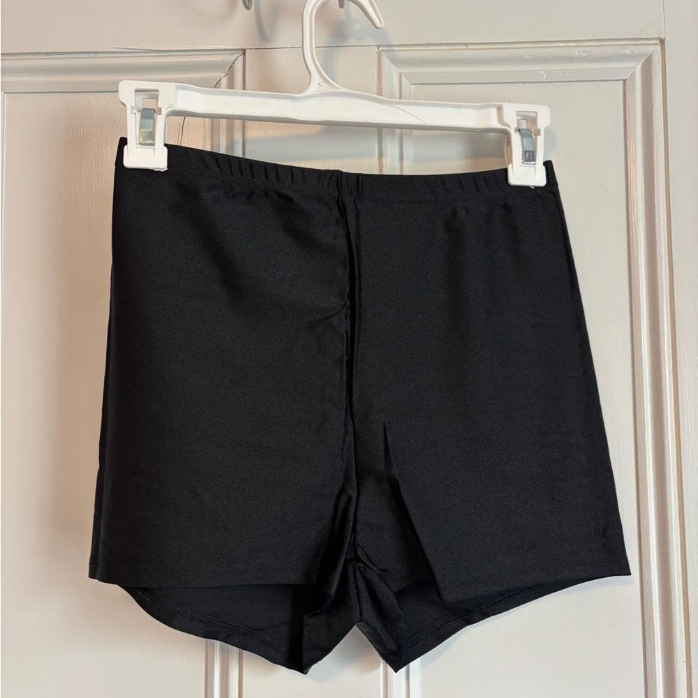 Windsor Black High-Rise Bike Shorts